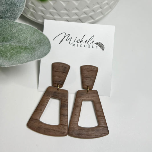 Timber Trapezoid Earrings