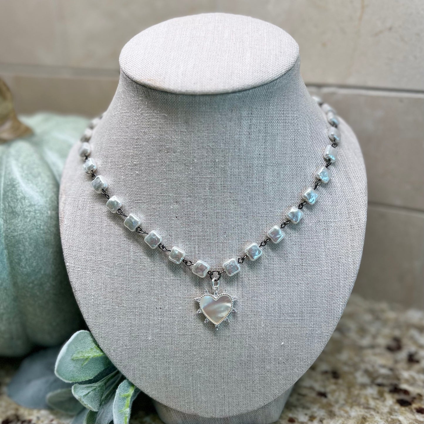 Heart of Pearl Necklace