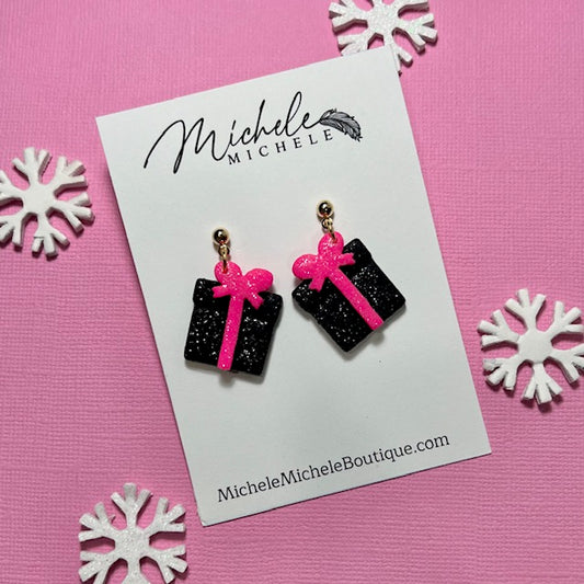 Sparkling Gift Box Earrings