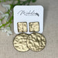 Hammered Disk Earrings