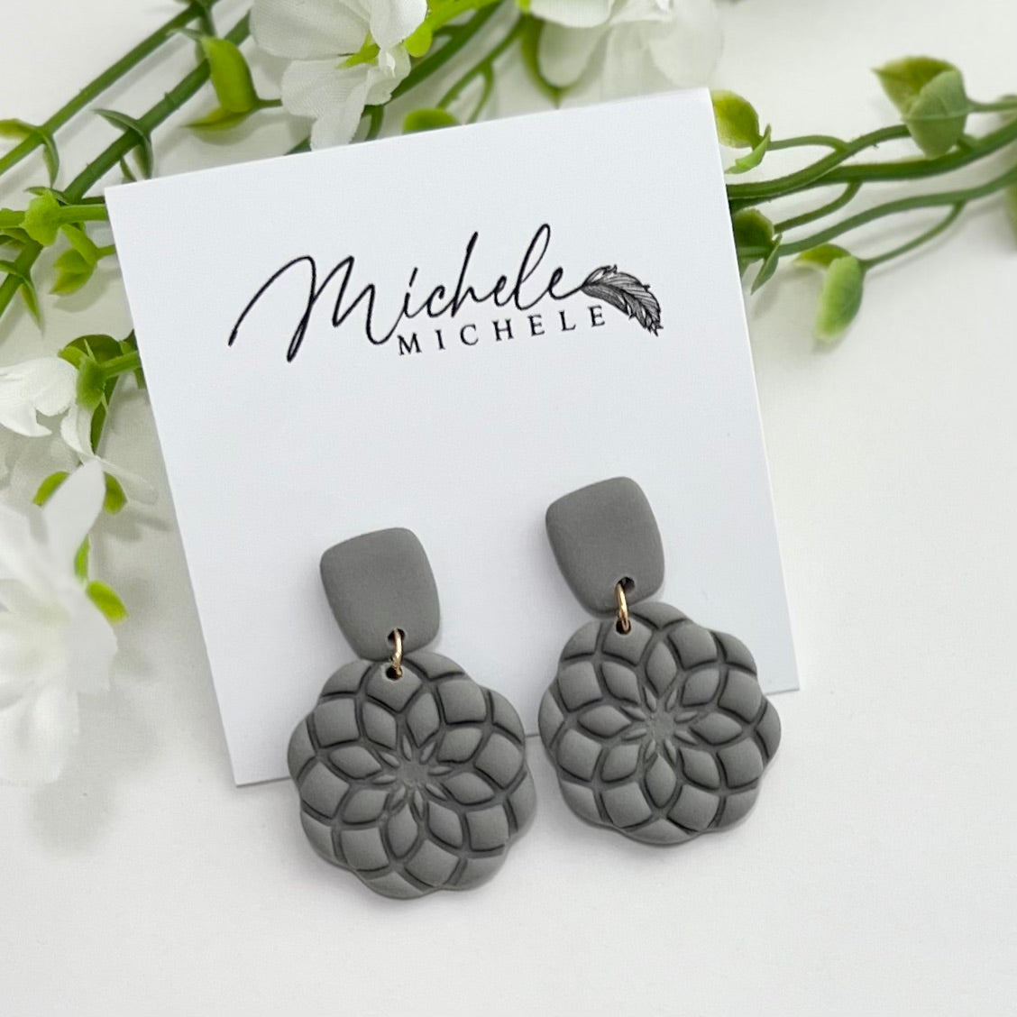 Mandala Flower Earrings