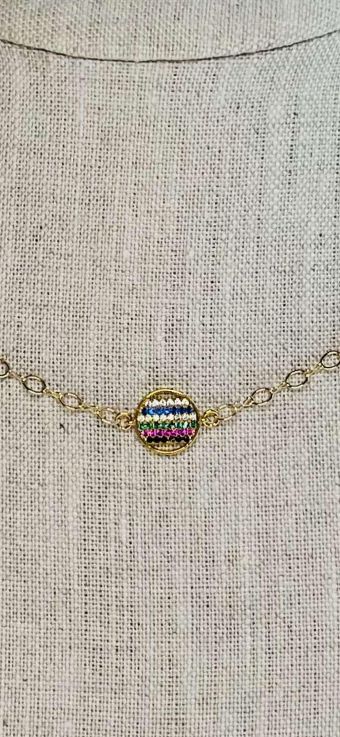 Rainbow Pendant Necklace