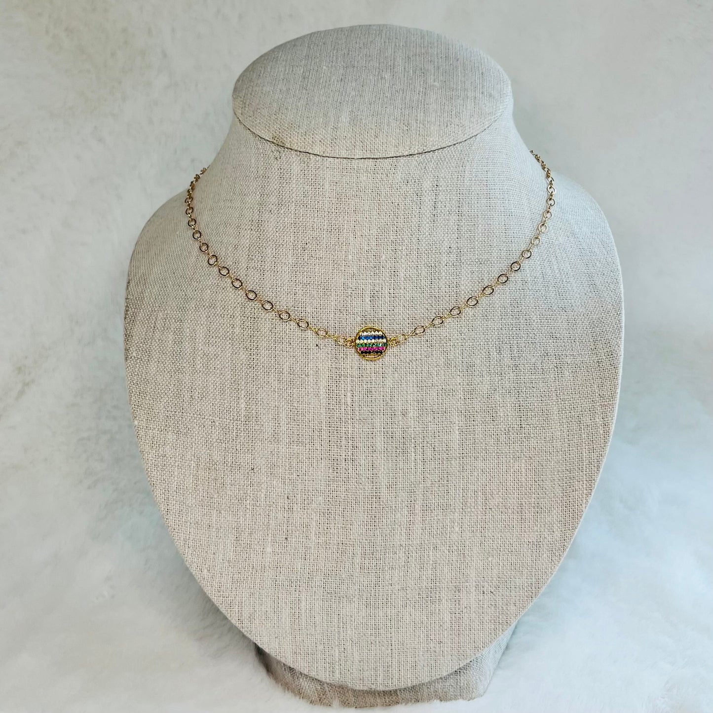 Rainbow Pendant Necklace